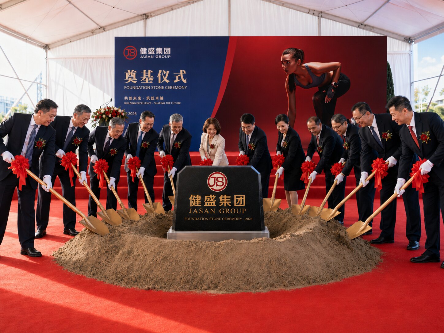 Jasan Group Foundation Stone Ceremony — groundbreaking moment